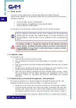 Preview for 10 page of GAM MD1 Installation Operating And Maintenance Istructions