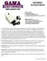 GAMA Electronics LRF120VPR1L Instruction Manual предпросмотр