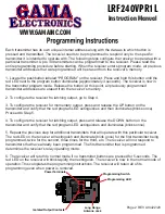 Предварительный просмотр 2 страницы GAMA Electronics LRF240VPR1L Instruction Manual