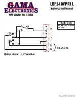 Предварительный просмотр 3 страницы GAMA Electronics LRF240VPR1L Instruction Manual