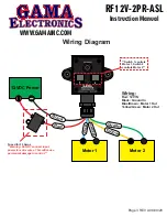 Preview for 3 page of GAMA Electronics RF12V-2PR-ASL Instruction Manual