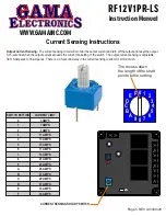 Предварительный просмотр 5 страницы GAMA Electronics RF12V1PR-LS-NIS Instruction Manual