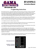 Preview for 2 page of GAMA Electronics RF12V1PR-LS Instruction Manual