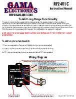 Preview for 3 page of GAMA Electronics RF24V1C Instruction Manual