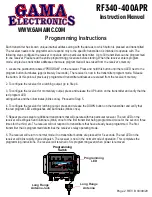 Preview for 2 page of GAMA Electronics RF340-400APR-WPTX Instruction Manual