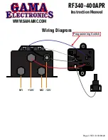 Preview for 3 page of GAMA Electronics RF340-400APR-WPTX Instruction Manual