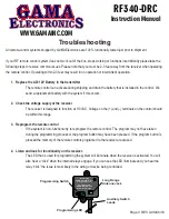 Preview for 3 page of GAMA Electronics RF340-DRC Instruction Manual