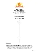 Preview for 1 page of Gama Sonic BAYTOWN II GS-105SG Instruction Manual