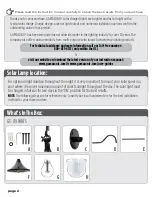 Preview for 2 page of Gama Sonic PLAZA SOLAR RLM LIGHT Instruction Manual