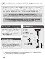 Preview for 2 page of Gama Sonic Vantage Bollard Solar Pathway Light Instruction Manual