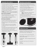 Предварительный просмотр 3 страницы Gama Sonic Vantage Bollard Solar Pathway Light Instruction Manual