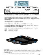 Preview for 1 page of Gamber Johnson 7160-1082 Series Installation Instructions Manual