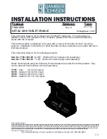 Предварительный просмотр 1 страницы Gamber Johnson 7160-1253 Installation Instructions