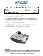 Preview for 1 page of Gamber Johnson CF53 Installation Instructions Manual