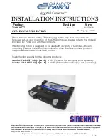Gamber Johnson CF54 Installation Instructions Manual preview