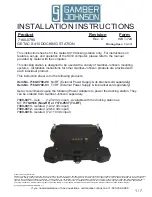 Gamber Johnson GETAC S410 Installation Instructions Manual preview