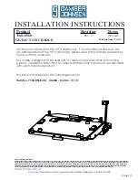 Gamber Johnson GETAC V110 CRADLE Installation Instructions preview