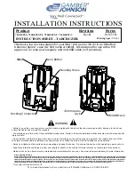 Предварительный просмотр 1 страницы Gamber Johnson TabCruzer Installation Instructions