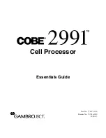 Preview for 121 page of Gambro COBE 2991 Essentials Manual