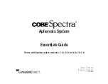 Предварительный просмотр 3 страницы Gambro Cobe Spectra Essentials Manual