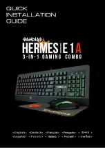 Preview for 1 page of GAMDIAS HERMES E1A Quick Installation Manual