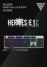 GAMDIAS HERMES E1C Quick Installation Manual предпросмотр