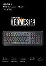 GAMDIAS HERMES P3 Quick Installation Manual preview