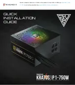 GAMDIAS Kratos P1 750W Quick Installation Manual preview