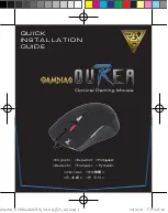 GAMDIAS OUREA Quick Installation Manual предпросмотр