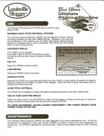 Preview for 4 page of Game Master Louisville Slugger Blue Flame UPM 45 Quick Start Manual