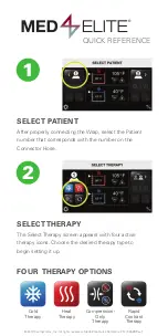 Preview for 4 page of Game ready Med4 Elite Quick Reference Manual