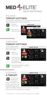 Preview for 8 page of Game ready Med4 Elite Quick Reference Manual