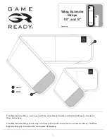 Game ready Wrap Extender Strap 18" User Manual предпросмотр