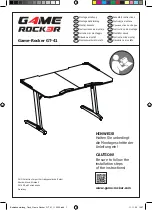 GAME ROCKER GT-41 Assembly Instructions Manual preview