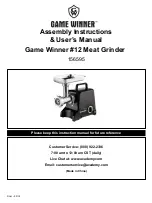 Preview for 1 page of Game Winner 156595 Assembly Instructions & User Manual