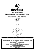 Game Winner FSGWSF1011 Assembly Instructions Manual предпросмотр