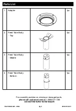 Preview for 5 page of Game Winner FSGWSF1011 Assembly Instructions Manual