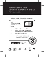 Preview for 32 page of GAMERON COMPONENT CABLE Manual