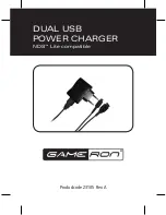 GAMERON DUAL USB POWER CHARGER FOR NDS LITE Manual preview