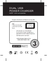 Preview for 24 page of GAMERON DUAL USB POWER CHARGER FOR NDS LITE Manual