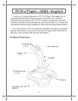 Предварительный просмотр 2 страницы GamesPower JS282 - PC Pro Flight 2 User Manual