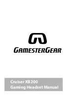 GamesterGear Cruiser XB200 Manual preview