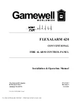 Предварительный просмотр 1 страницы Gamewell FLEXALARM 620 Installation & Operation Manual