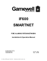 Предварительный просмотр 1 страницы Gamewell IF600 Installation & Operation Manual