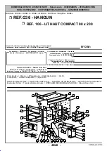 Preview for 40 page of Gami LIT HAUT COMPACT 106 Instruction Manual