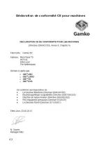 Preview for 42 page of Gamko 000030056 User Manual