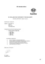 Preview for 85 page of Gamko 000030056 User Manual