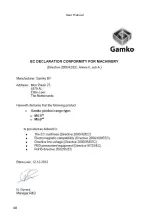 Предварительный просмотр 21 страницы Gamko 000030098 User Manual