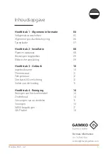 Preview for 3 page of Gamko MAXIGLASS LG3 User Manual