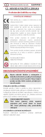 Предварительный просмотр 85 страницы Gamma Piu Vapor STYLER INFRARED User Manual